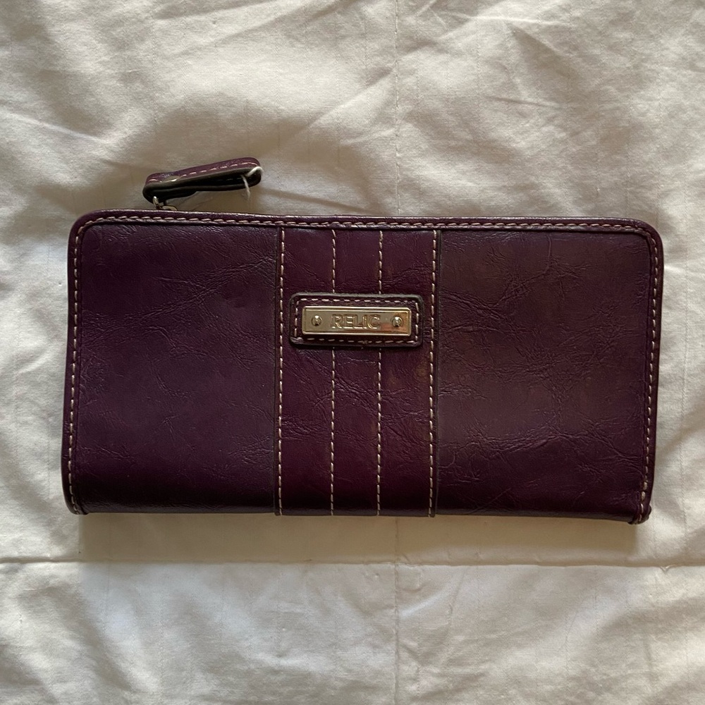 Relic Plum Faux Leather Wallet